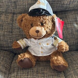 NWT Royal Caribbean’s Captain Bear Plush Toy in White Uniform